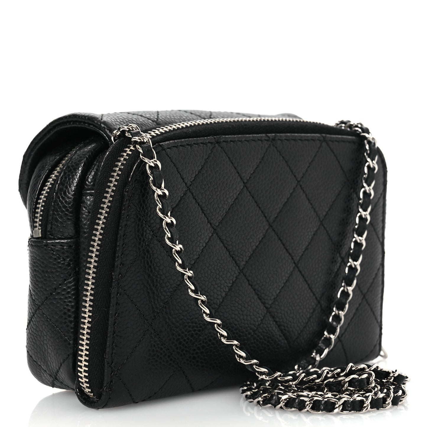 Caviar Quilted New Mini Flap Black