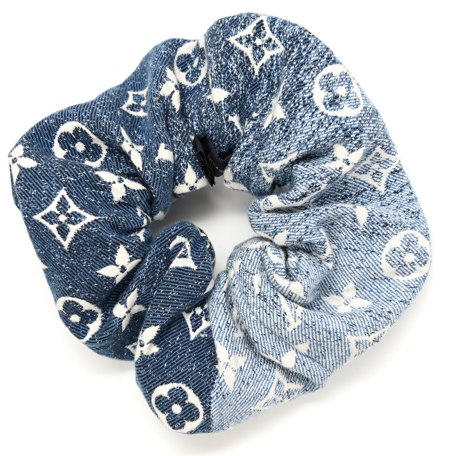 Louis Vuitton Cotton Denim Chouchou Scrunchy Bleu 2 of 3