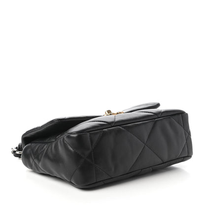 Chanel Lambskin Quilted Medium Chanel 19 Flap Black 4 of 11