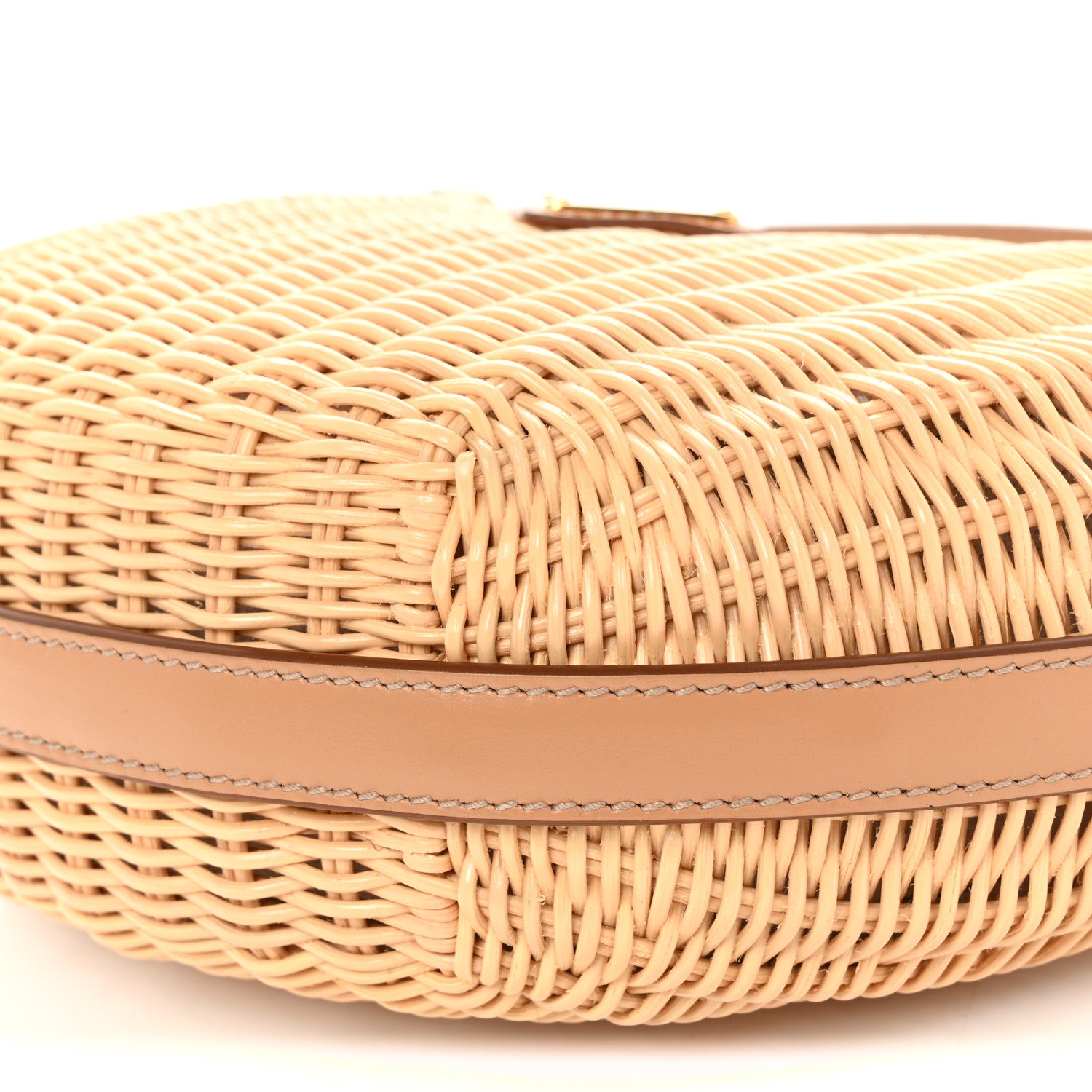 Prada Wicker Arque Shoulder Bag Natural 9 of 9