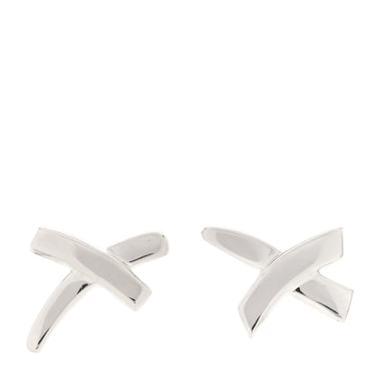 Tiffany Sterling Silver Paloma Picasso Graffiti X Earrings 1 of 4