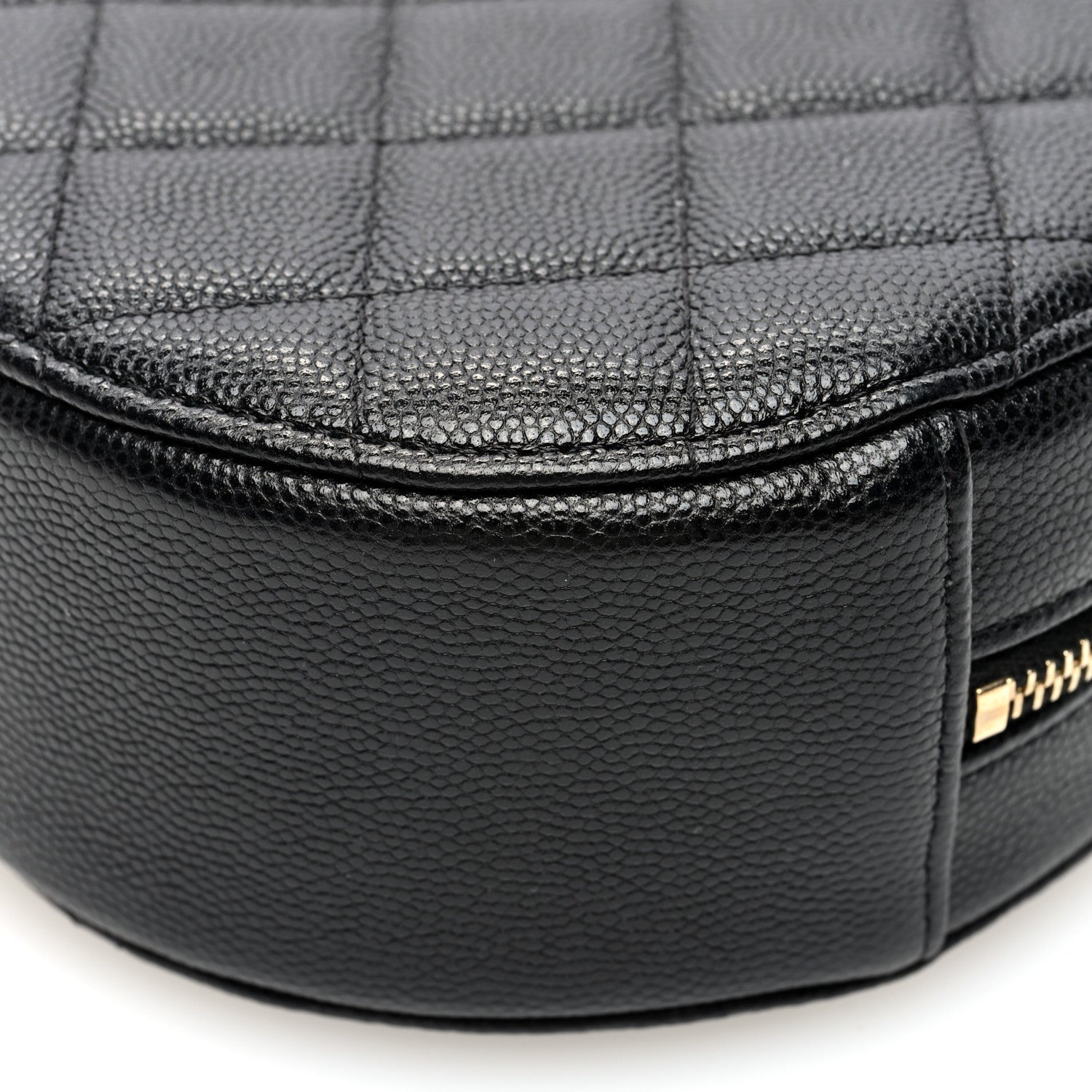 Chanel Caviar Quilted Round Clutch With Chain Black 10 of 10