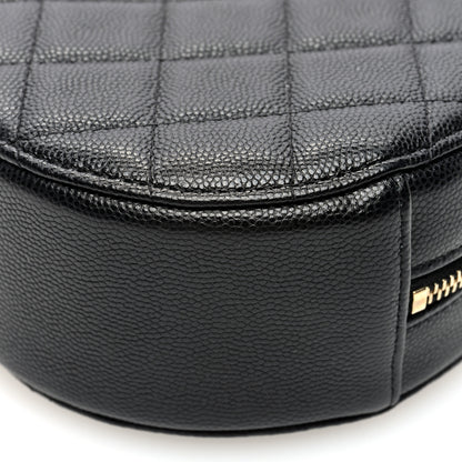 Chanel Caviar Quilted Round Clutch With Chain Black 10 of 10