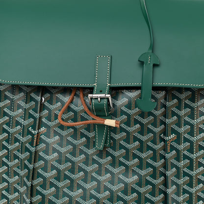 Goyard Goyardine Calfskin Alpin MM Backpack Green 7 of 9