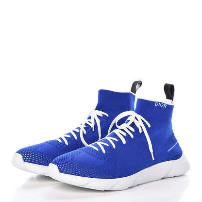 Christian Dior Technical Canvas Fusion High Top Sneakers 44 Blue 3 of 11