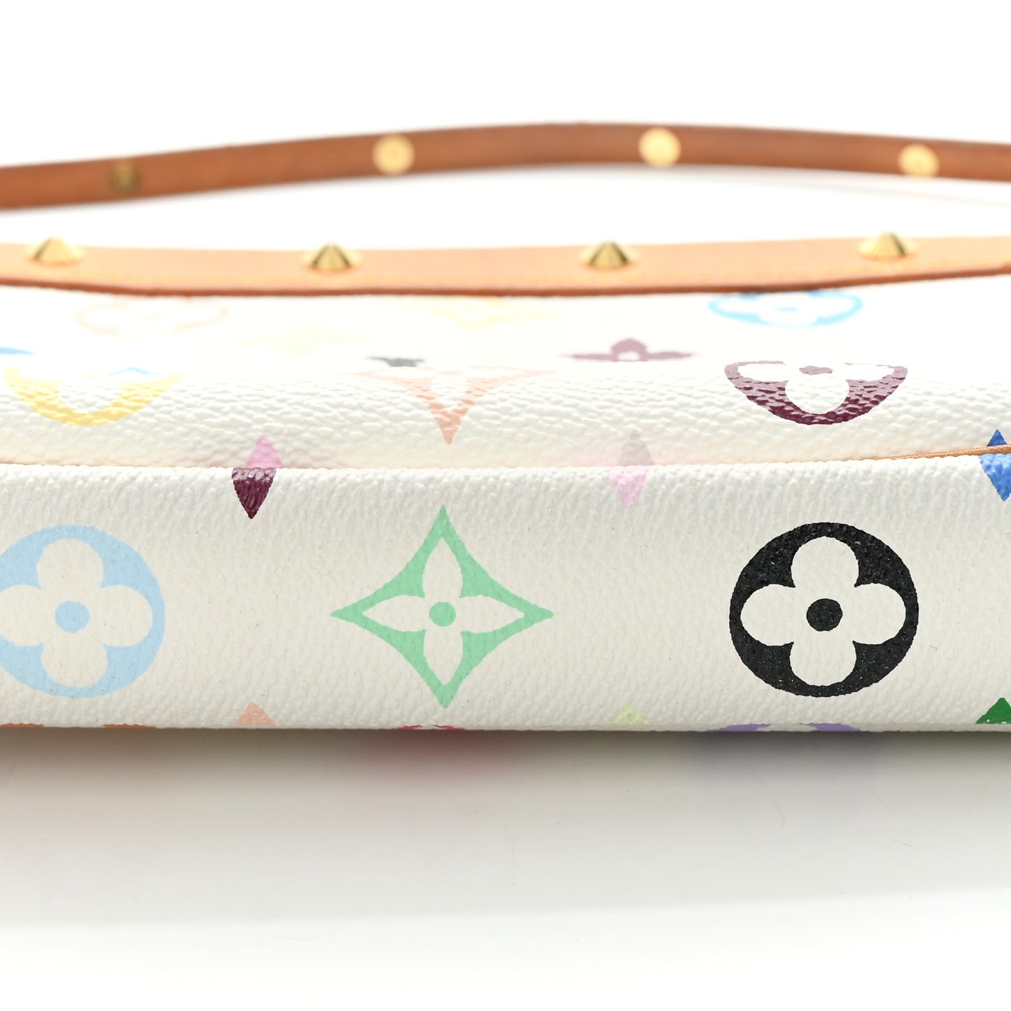 Monogram Multicolor Pochette Accessories White