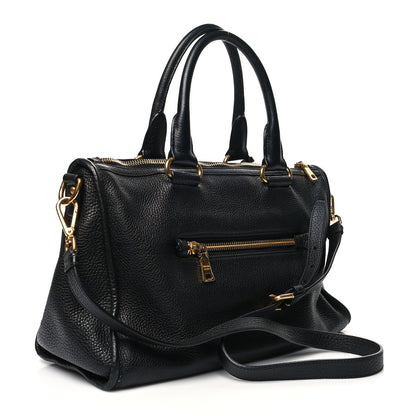 Prada Vitello Daino Shopping Satchel Black 3 of 14
