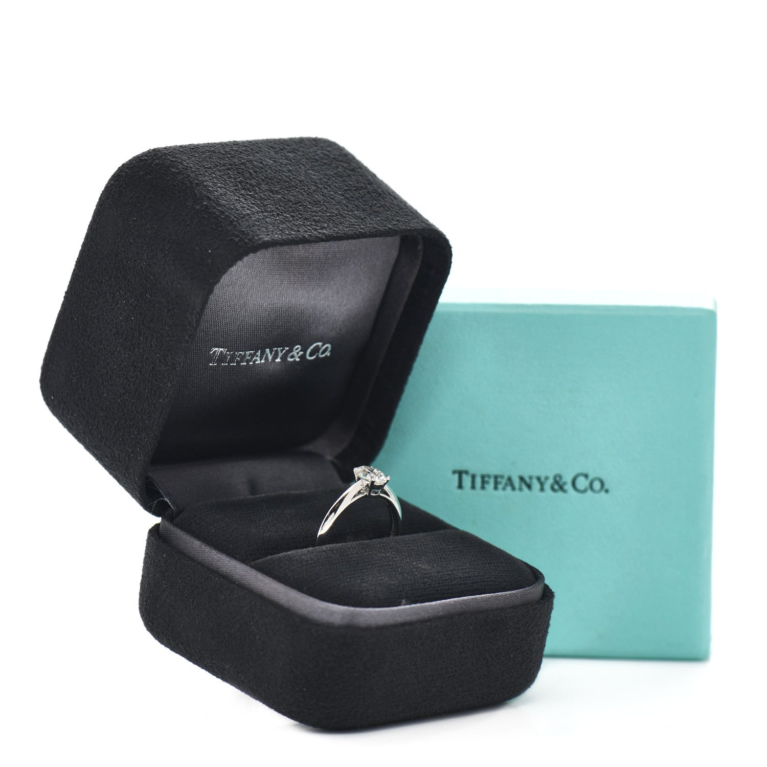 Tiffany Platinum Diamond .70ct Solitaire Oval Engagement Ring 51 5.75 5 of 5