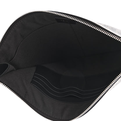 Fendi X SARAH COLEMAN Vitello Grace Light Micro FF Vertigo Embossed Flat Clutch Maya Black 5 of 7