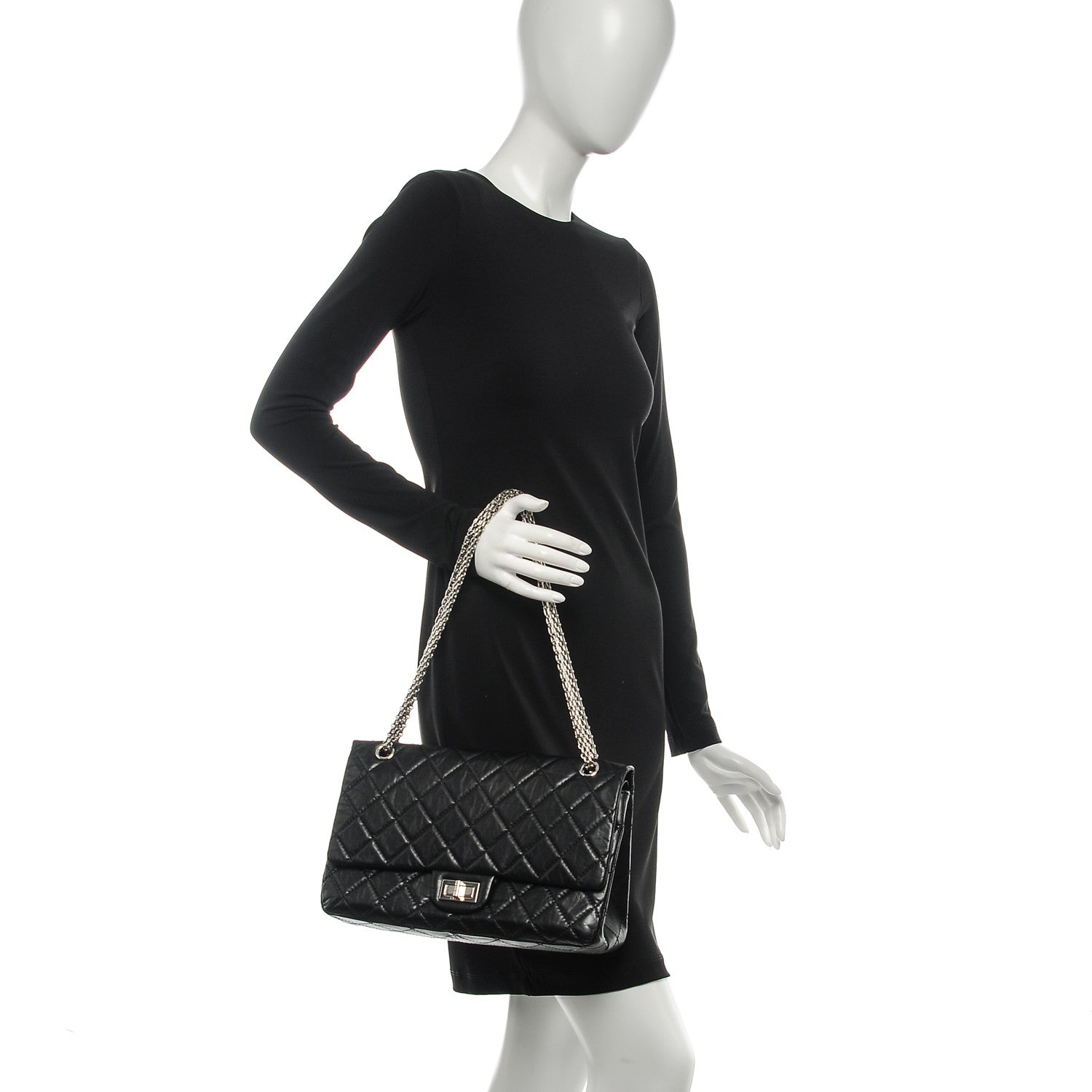 Chanel Aged Calfskin Quilted Mobile Art 2.55 Reissue 227 Flap Black 2 of 9
