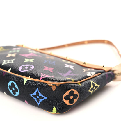Louis Vuitton Monogram Multicolor Pochette Accessories Black 8 of 9