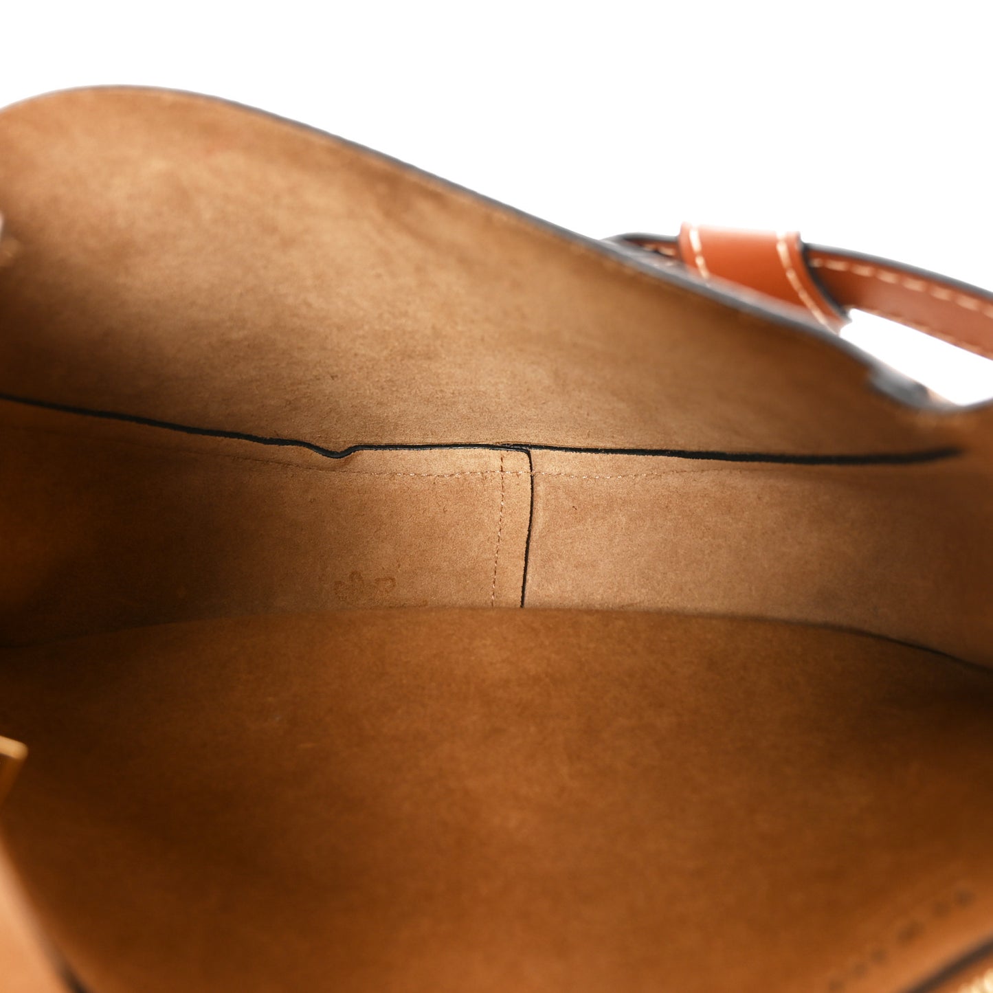 Grained Calfskin Large Gate Crossbody Bag Caramel Pecan