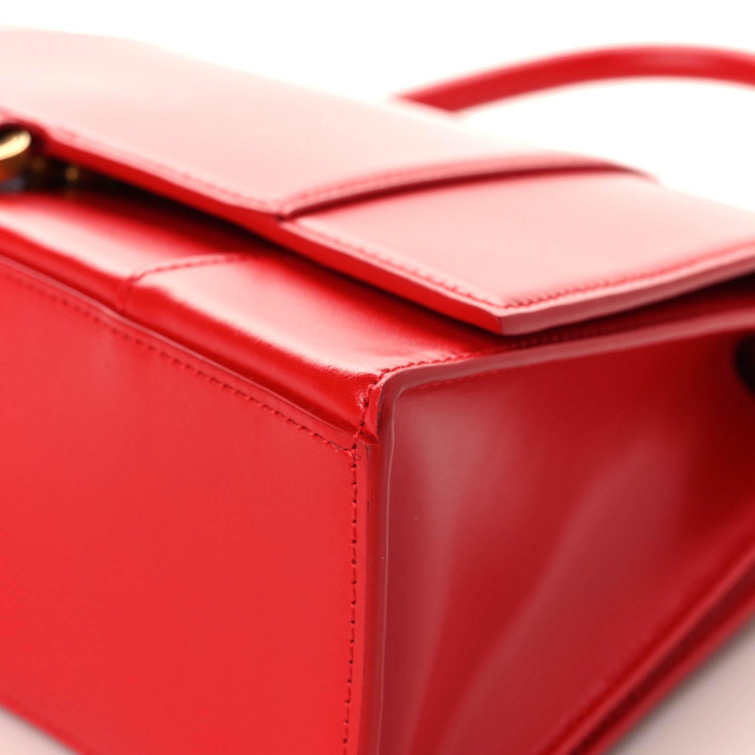 Balenciaga Shiny Box Calfskin Medium Hourglass Top Handle Bag Bright Red 9 of 11