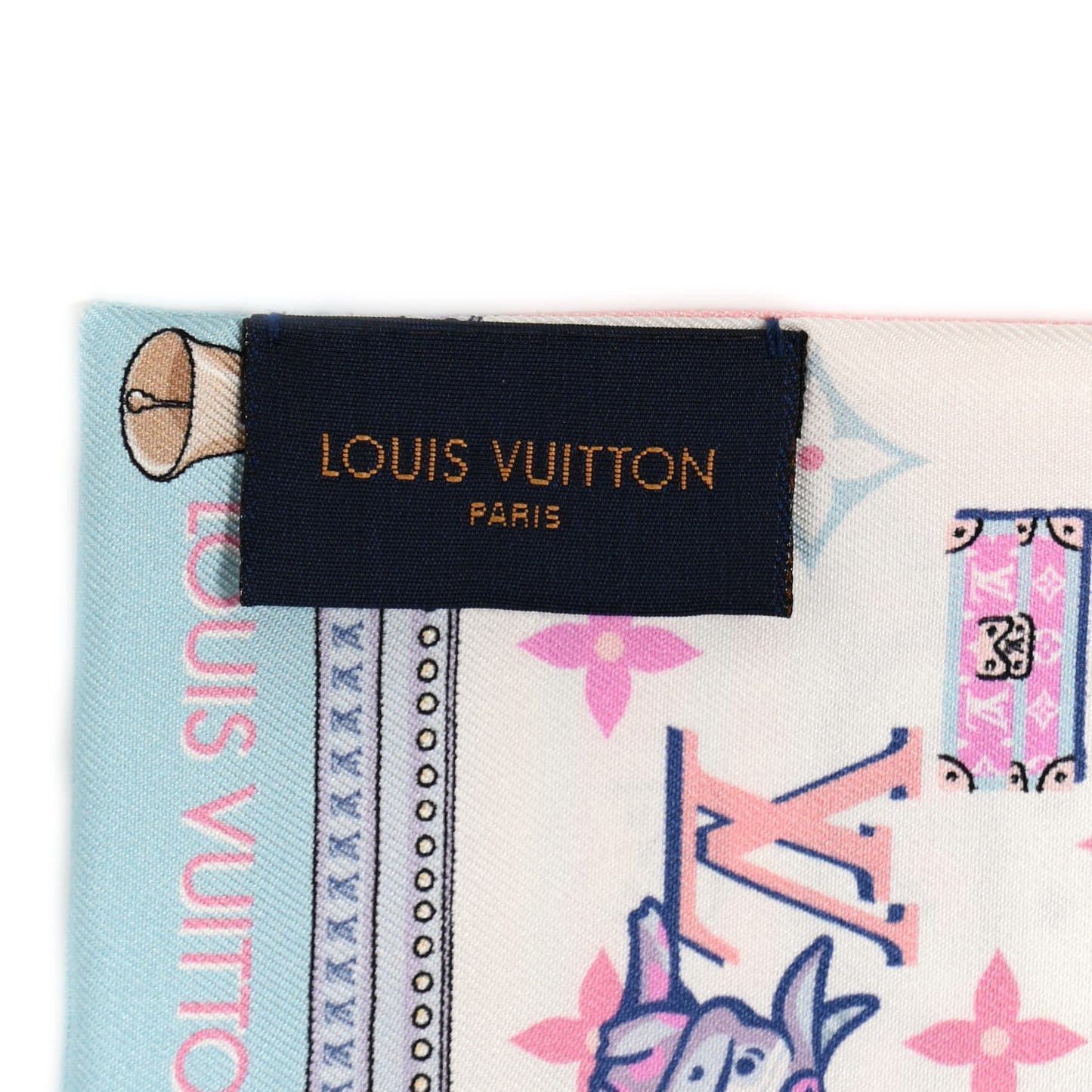 Silk Monogram Rodeo Bandeau Rose