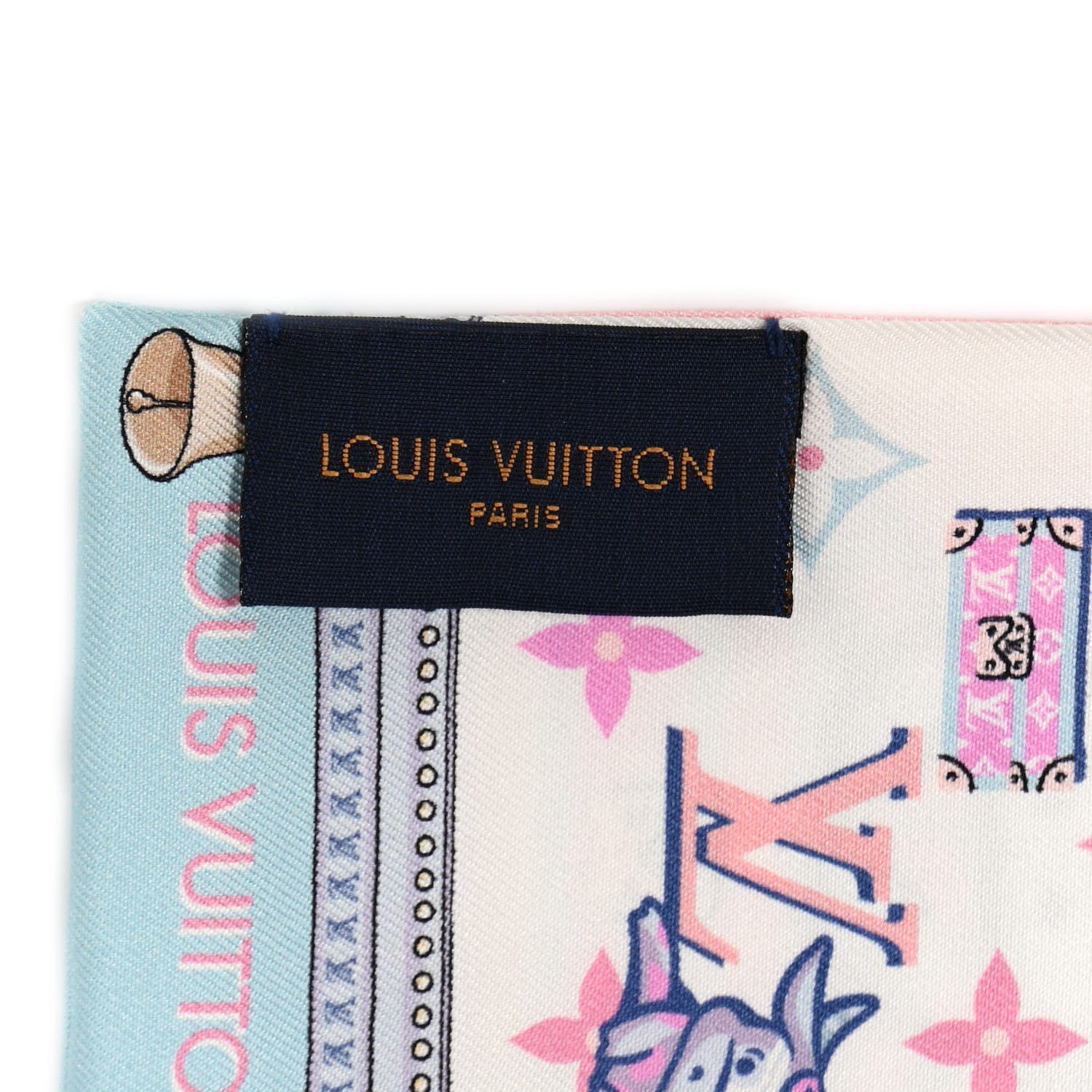 Louis Vuitton Silk Monogram Rodeo Bandeau Rose 2 of 4