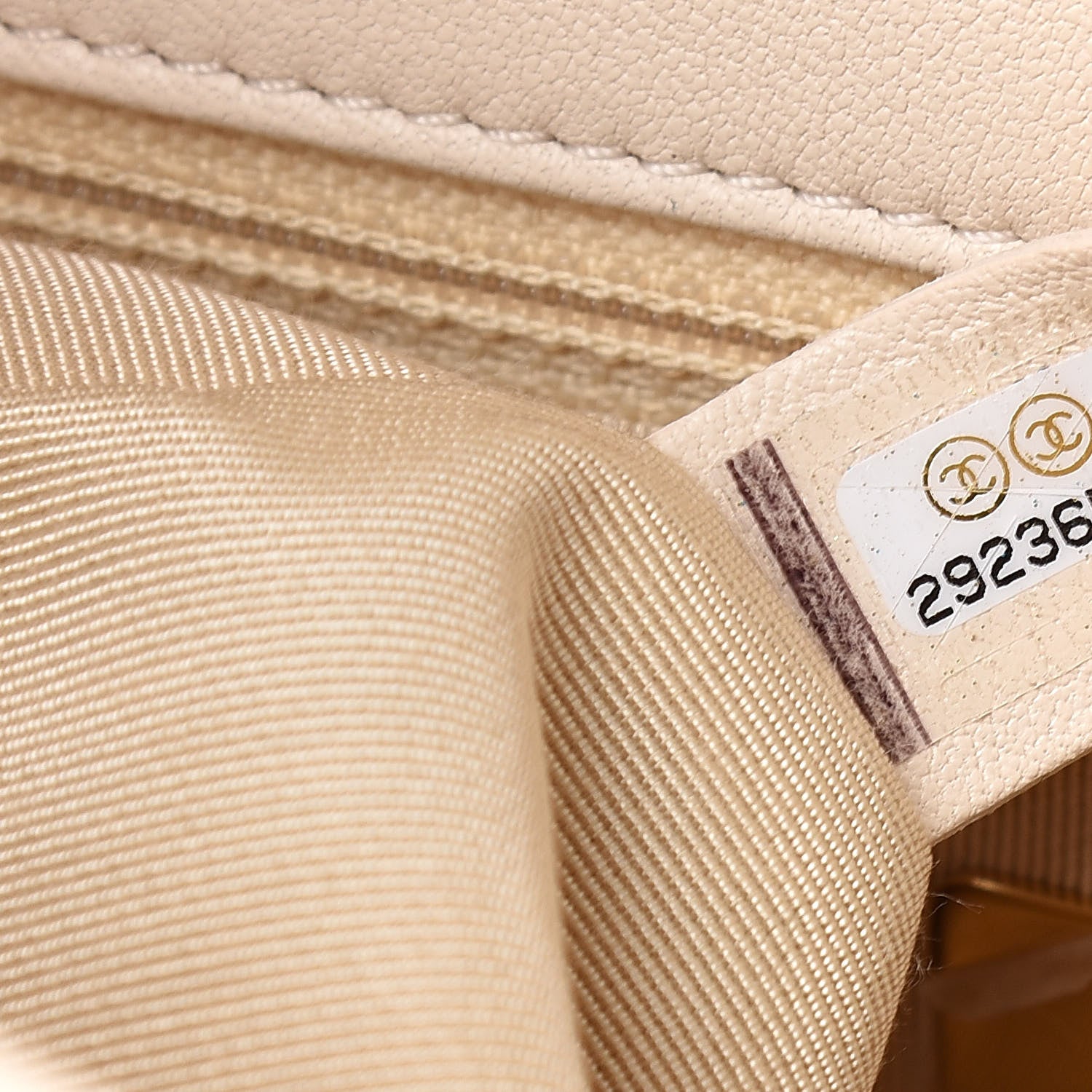 Chanel Lambskin Quilted Medium 19 Flap Light Beige 7 of 11