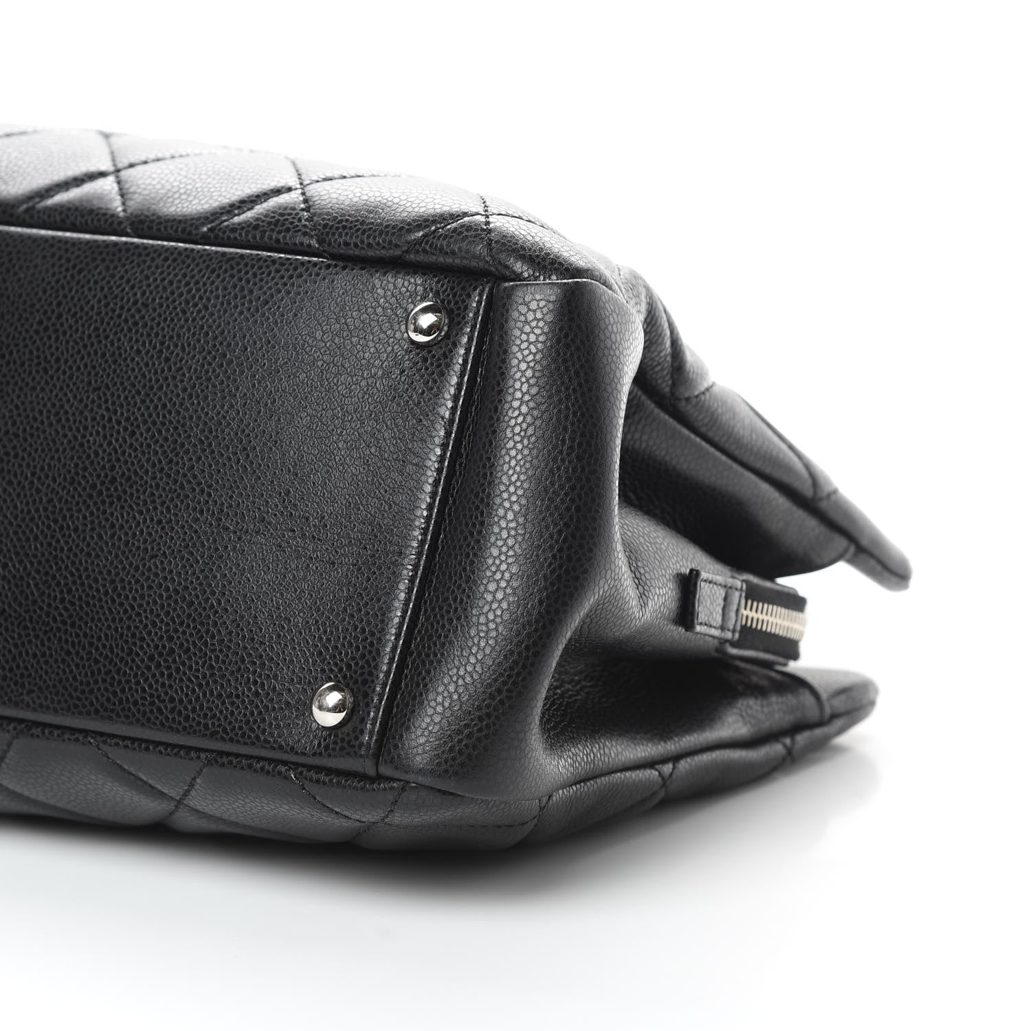 Chanel Caviar Quilted CC Timeless Soft Tote Black 10 of 13