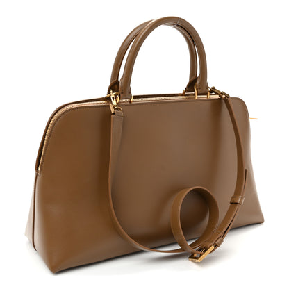 Saint Laurent Calfskin Sac De Jour Duffle Top Handle Dark Cork 3 of 9