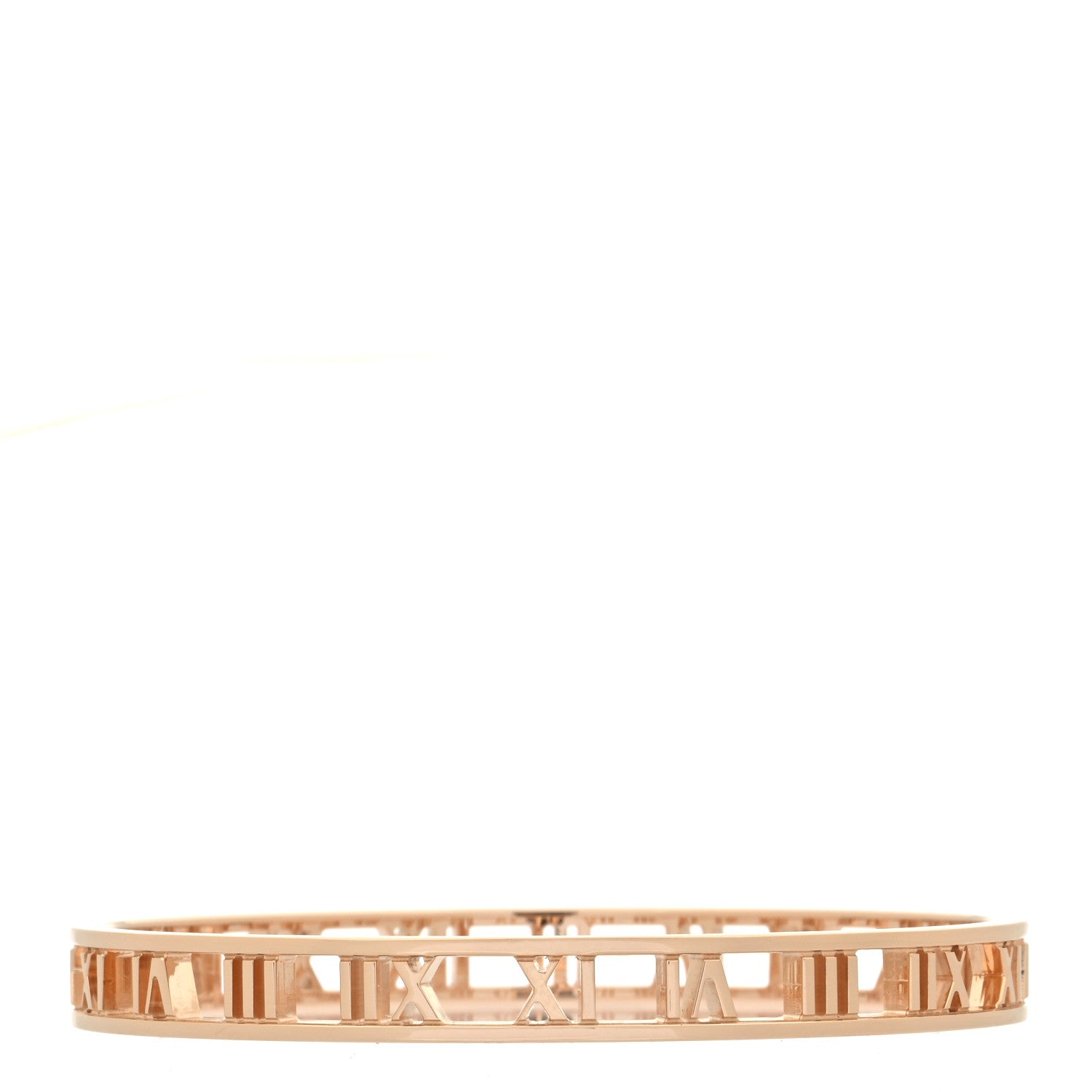 Tiffany 18K Rose Gold Atlas Open Bangle Bracelet 2 of 4
