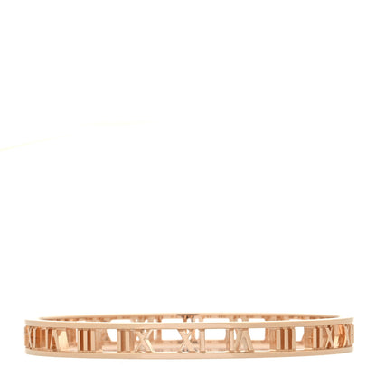 Tiffany 18K Rose Gold Atlas Open Bangle Bracelet 2 of 4