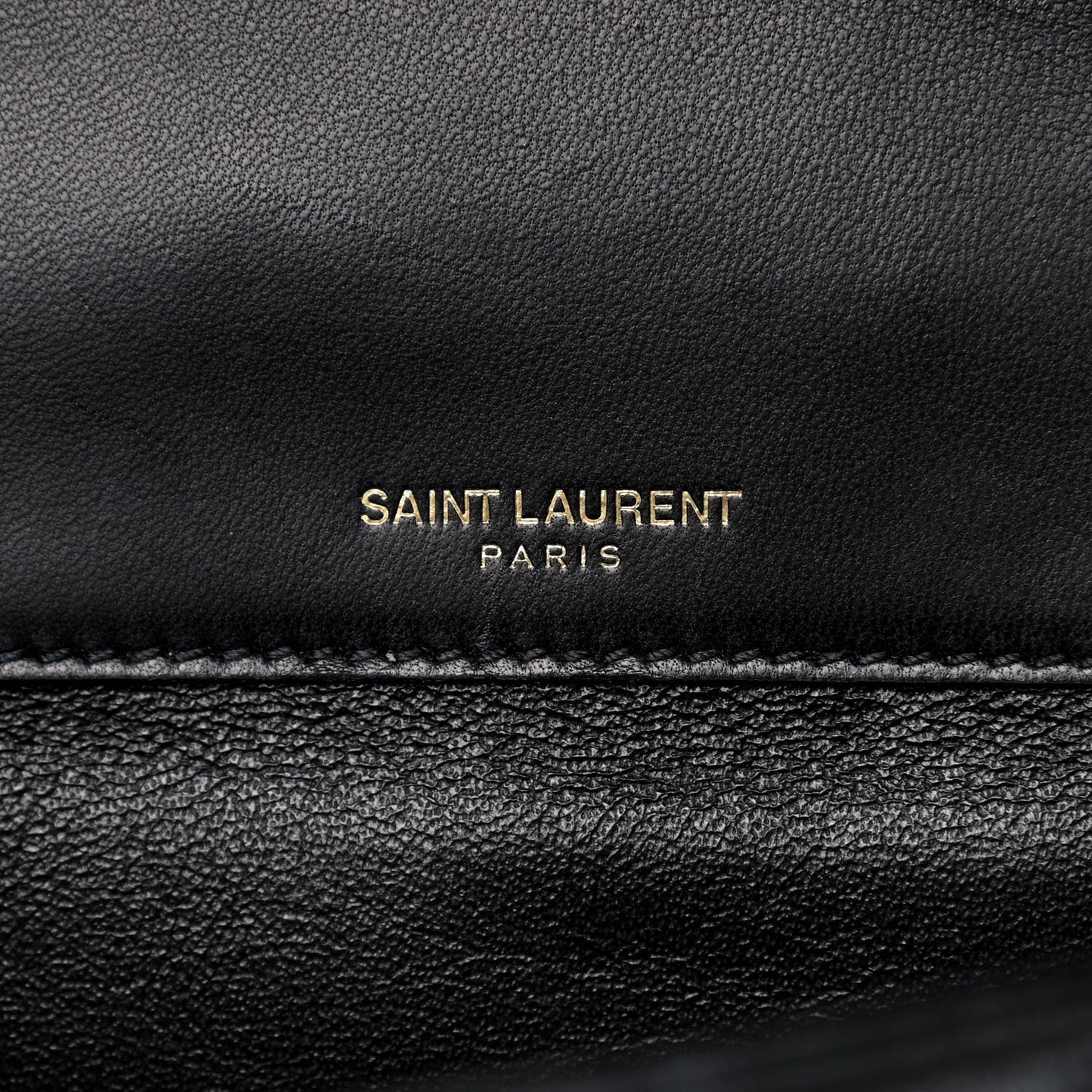 Lambskin Matelasse Monogram Large Vicky Chain Bag Black