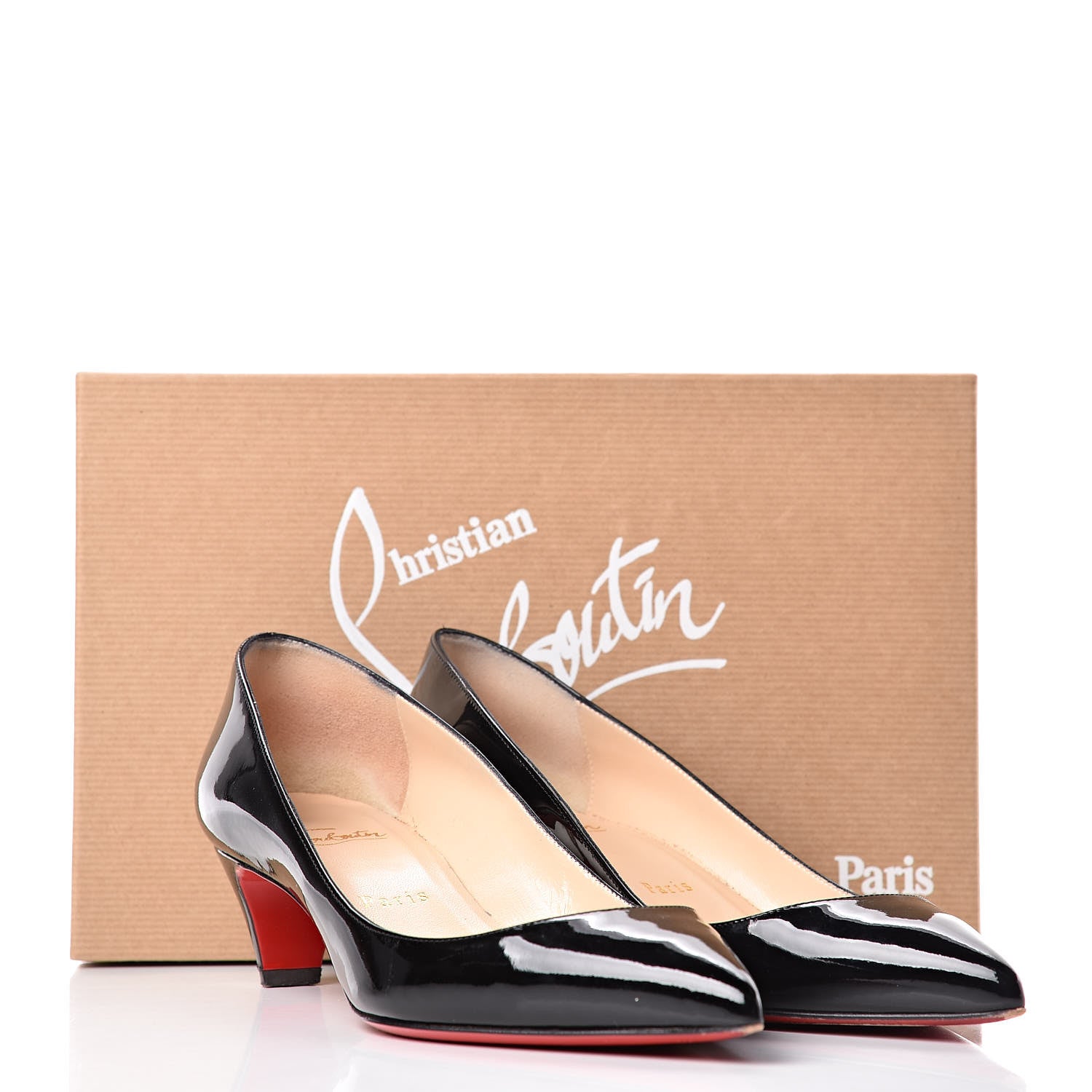 Christian Louboutin Patent Pigalle Follies 45 Pumps 39 Black 17 of 17