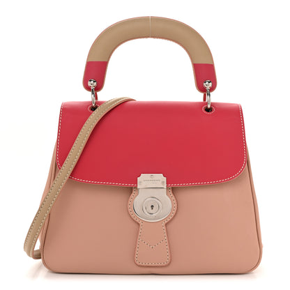 Burberry Trench Calfskin DK88 Medium Top Handle Bag Ash Rose Beige Russet 1 of 16
