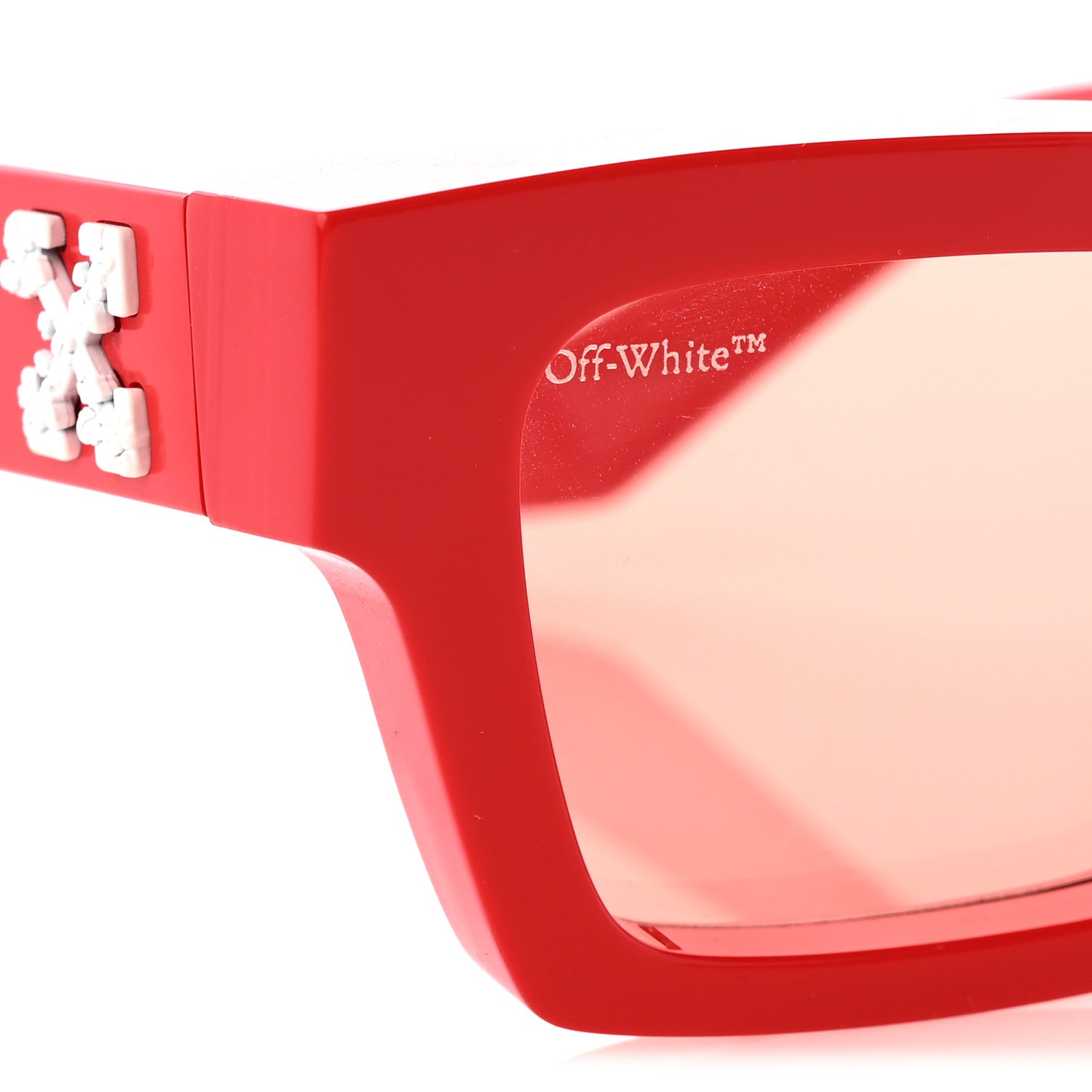 Off-White Acetate Arrows Sunglasses Red 7 of 9