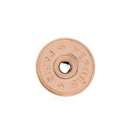 Hermes Rose Gold Lacquered Mini Pop H Earrings Rose Sakura 4 of 4