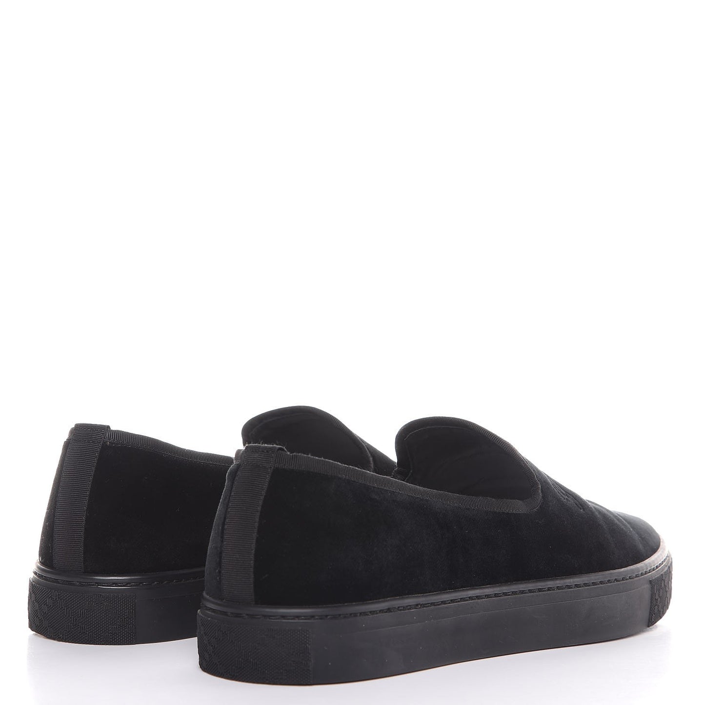 Velvet Mens Slip On Sneakers 9.5 Black