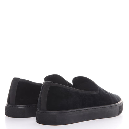 Gucci Velvet Mens Slip On Sneakers 9.5 Black 4 of 12