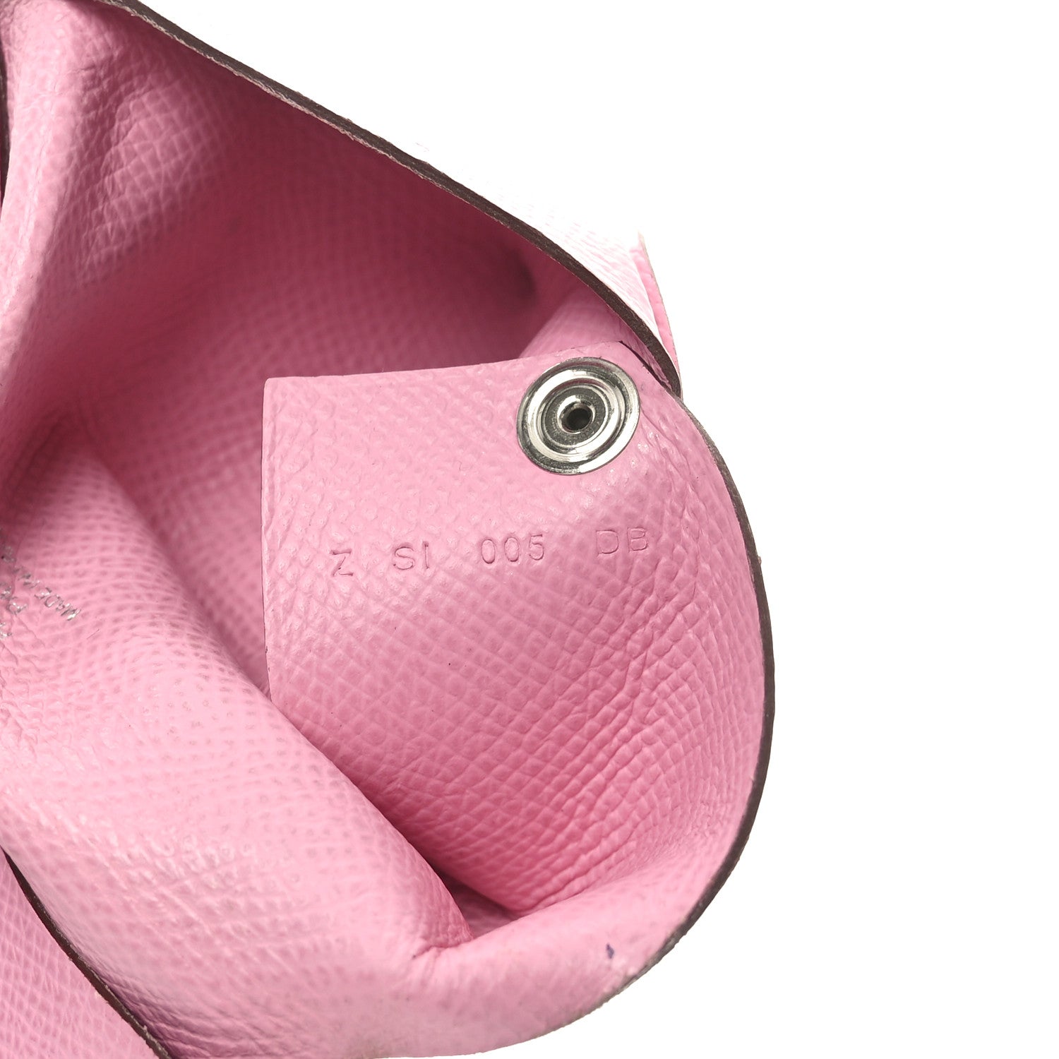 Hermes Epsom Calvi Card Case 5P Pink 6 of 9