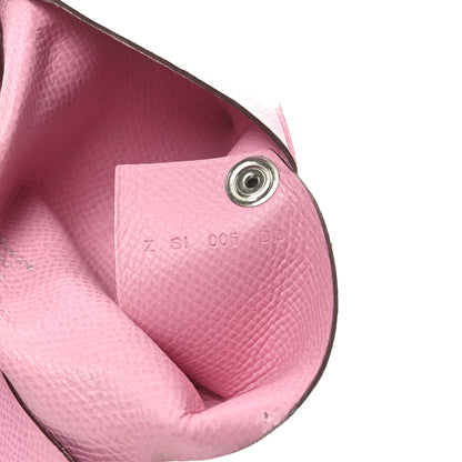 Hermes Epsom Calvi Card Case 5P Pink 6 of 9