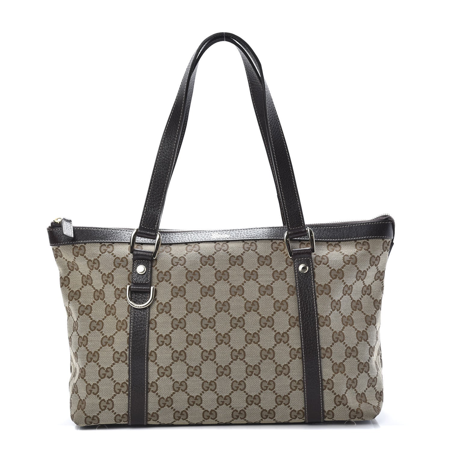 Gucci Monogram Medium Abbey Tote Dark Brown 1 of 11