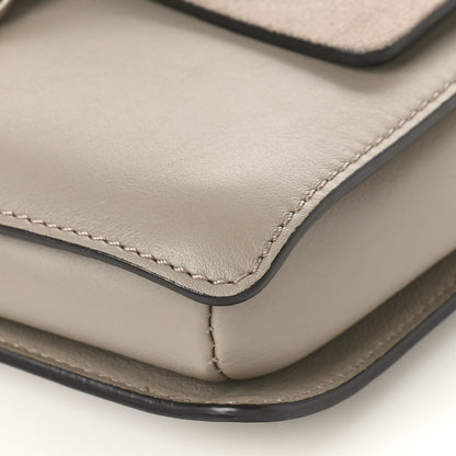 Chloe Suede Calfskin Small Faye Shoulder Bag Motty Grey 8 of 9