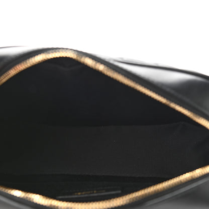 Saint Laurent Calfskin Matelasse Monogram Lou Camera Bag Black 5 of 9