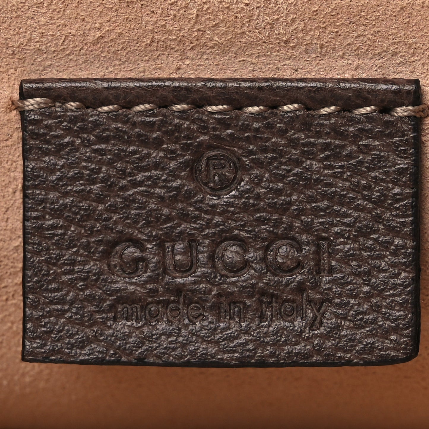 GG Supreme Monogram Large Ophidia Pouch Clutch Brown