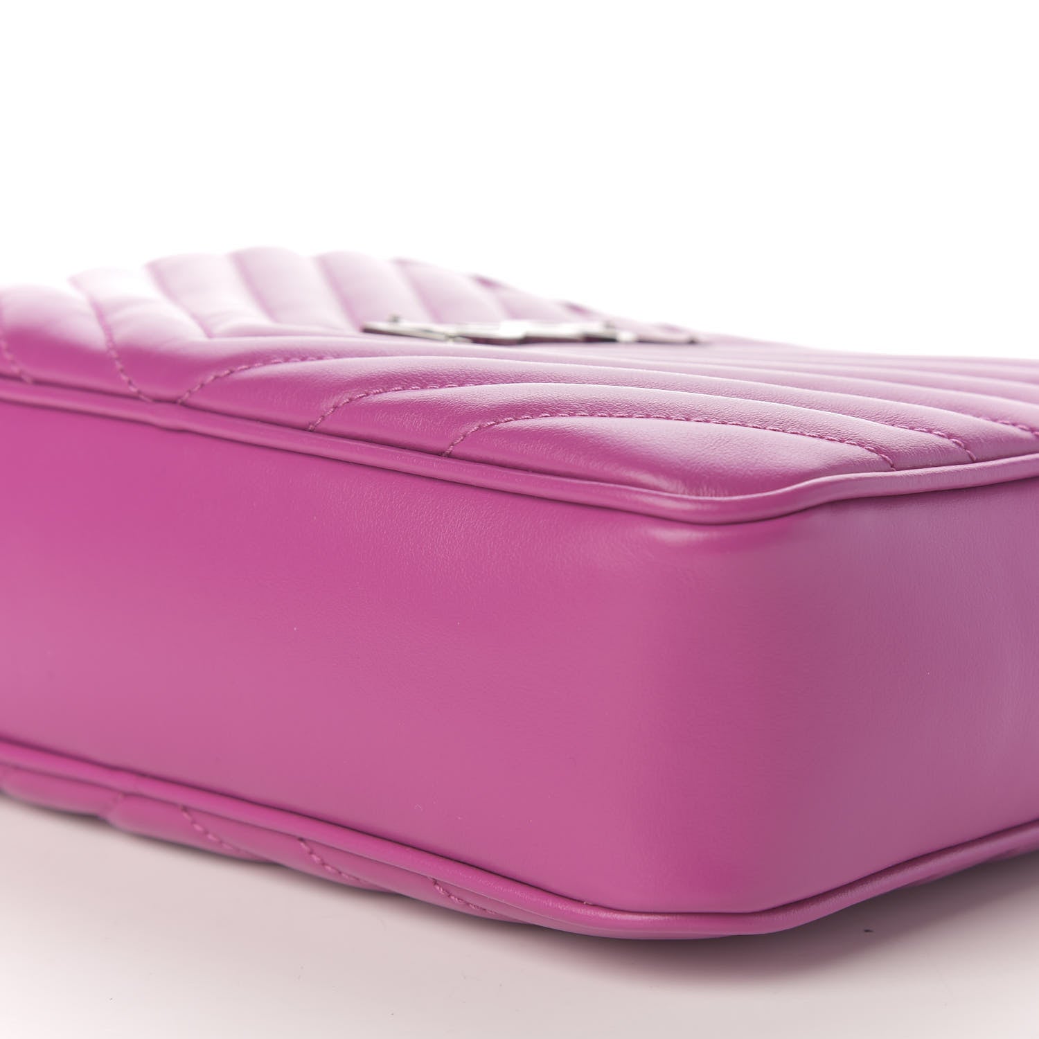 Saint Laurent Calfskin Matelasse Monogram Lou Camera Bag Electric Fuchsia 6 of 9