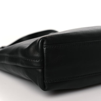 Prada Calfskin Nylon Messenger Bag Black 8 of 10