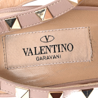Valentino Garavani Patent Nappa Rockstud Ankle Strap 100mm Pumps 38.5 Poudre 7 of 10