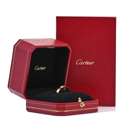 Cartier 18K Yellow Gold Diamond 4mm LOVE Wedding Band Ring 53 6.25 5 of 5