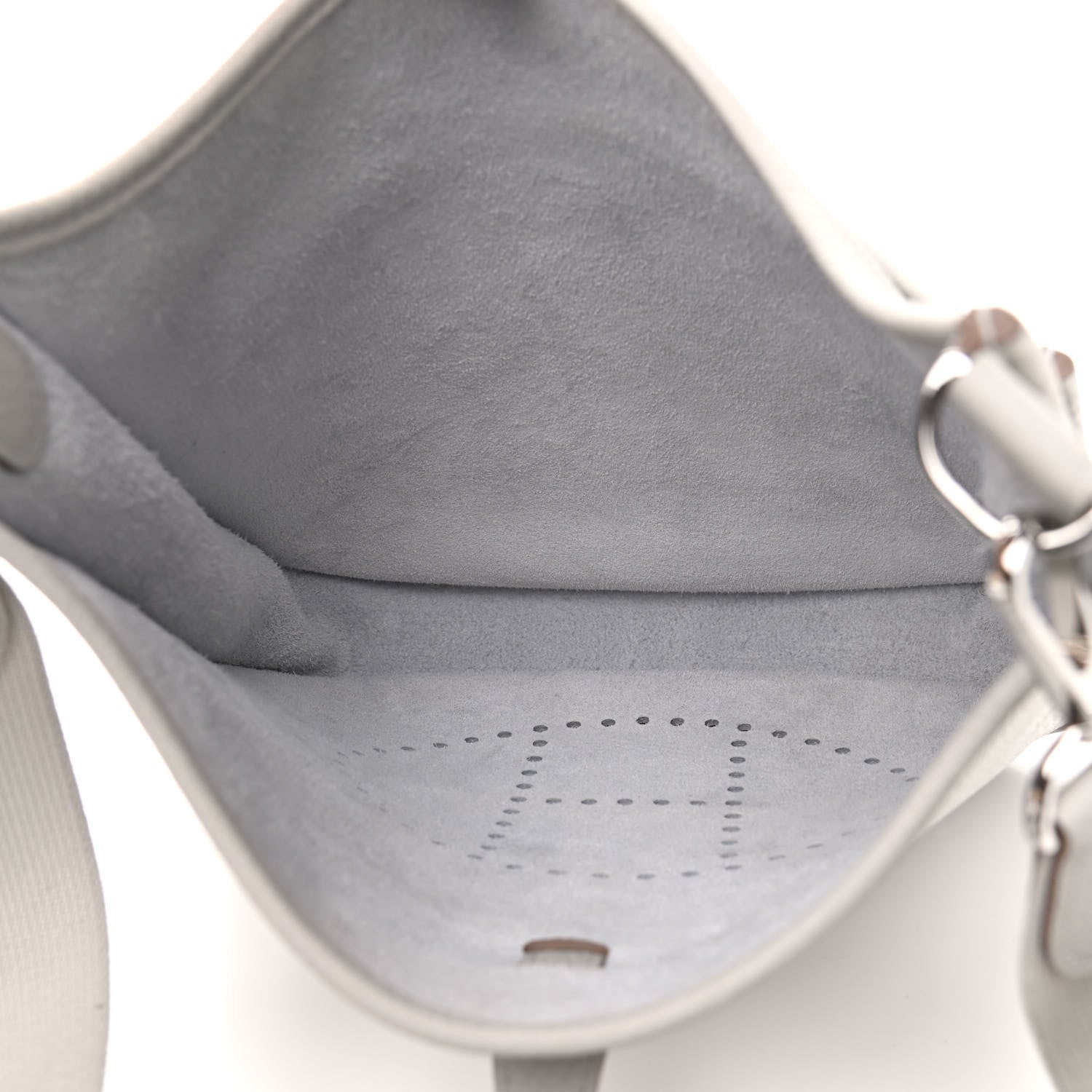Hermes Taurillon Clemence Evelyne III PM Gris Perle 3 of 7