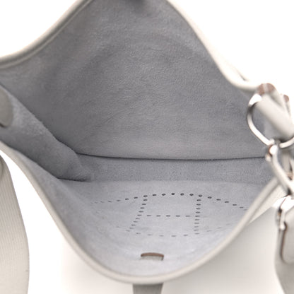 Hermes Taurillon Clemence Evelyne III PM Gris Perle 3 of 7