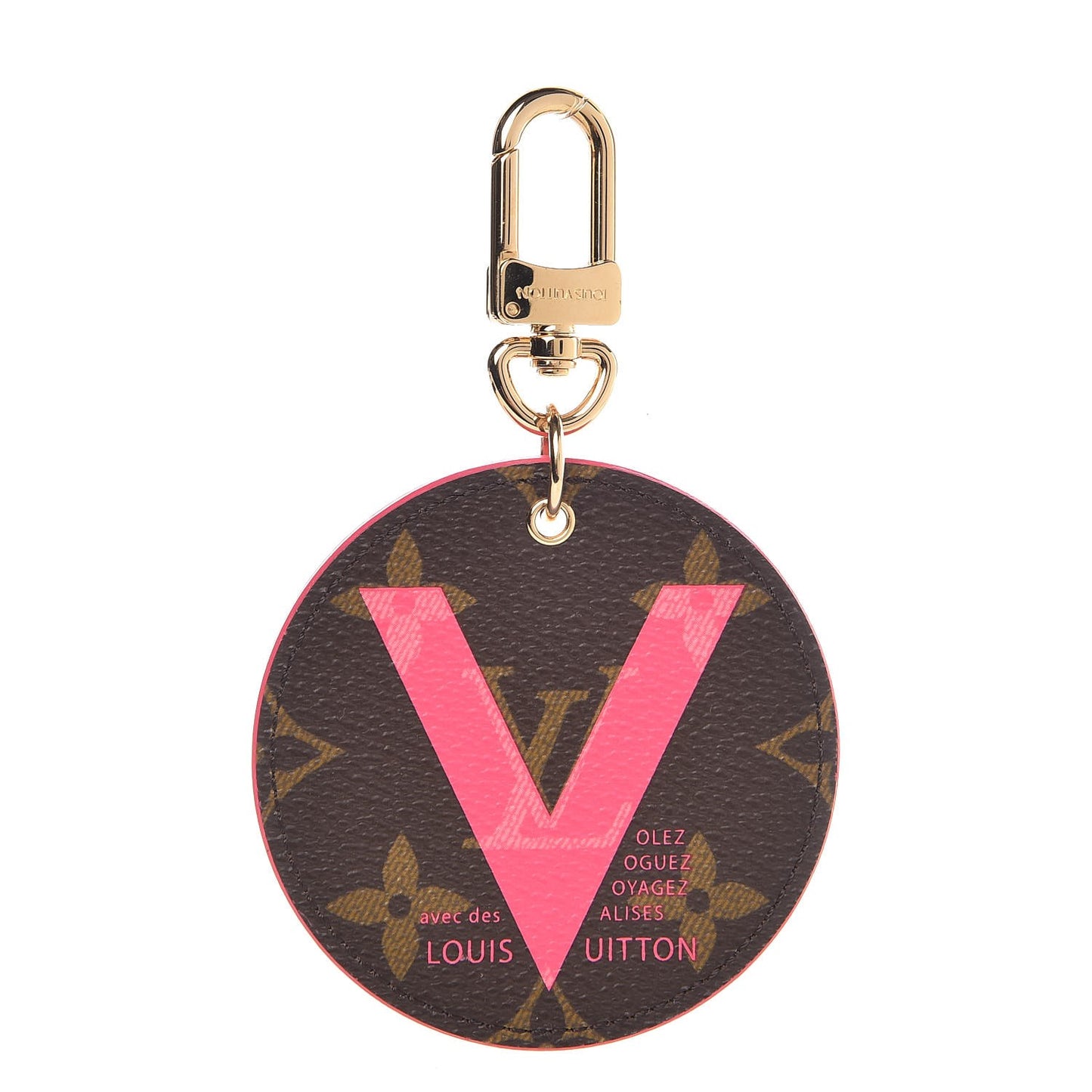 Monogram Illustre V Bag Charm Key Ring Grenade