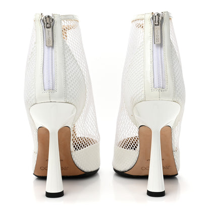 Jimmy Choo Mesh Patent Kix 100 Boots 39 White 4 of 10