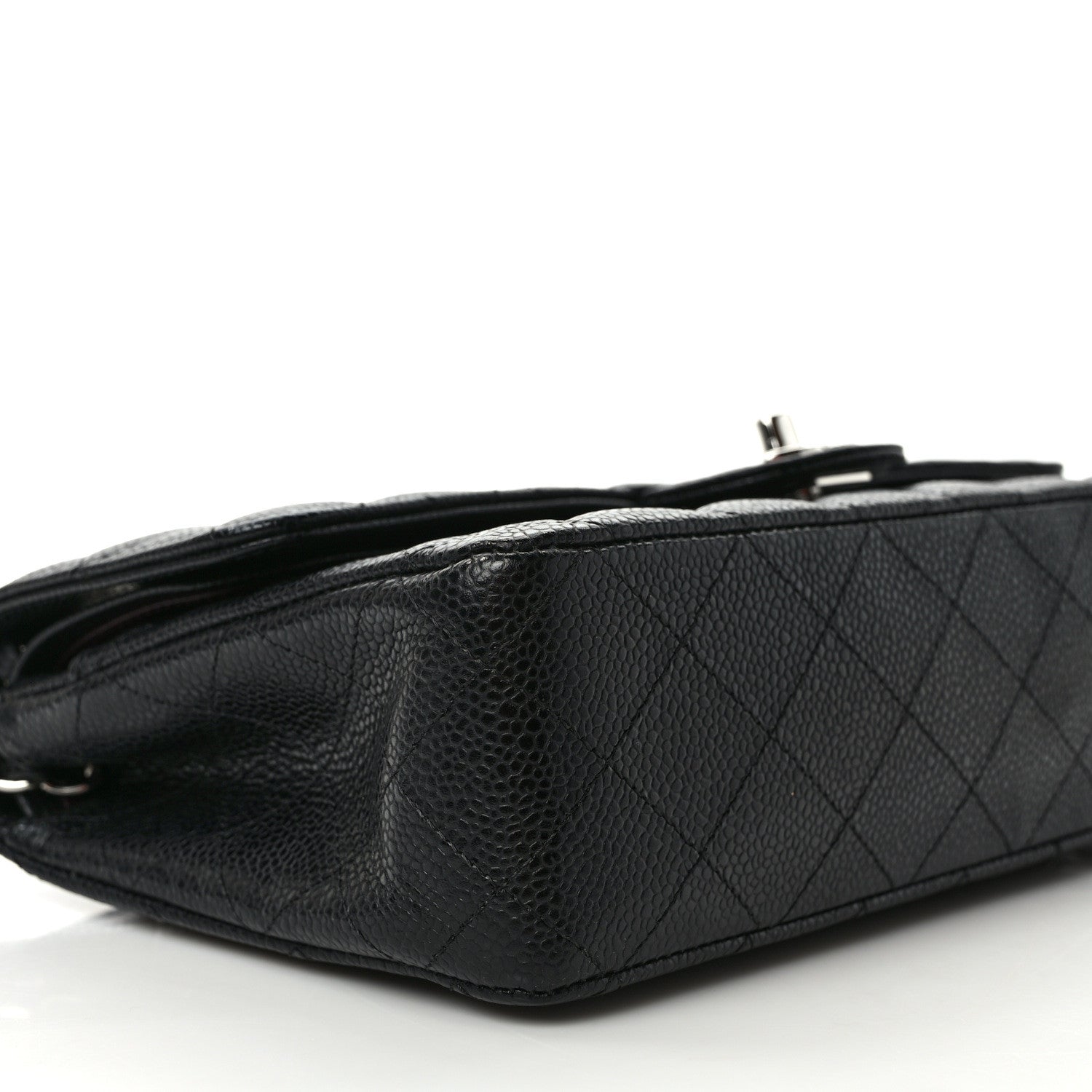 Chanel Caviar Quilted Medium Double Flap Black 8 of 9