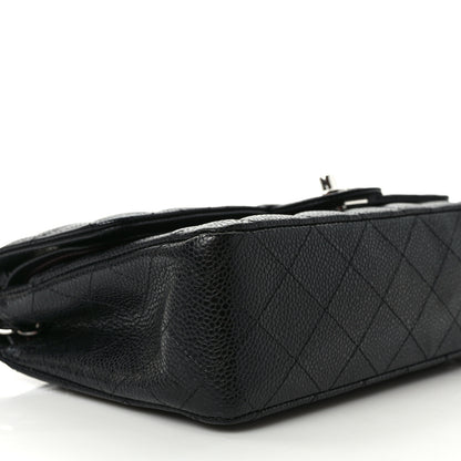 Chanel Caviar Quilted Medium Double Flap Black 8 of 9