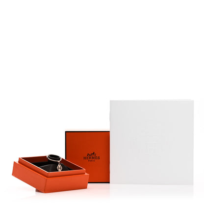 Hermes 18K Rose Gold Gambade H Ring 49 4.75 6 of 6