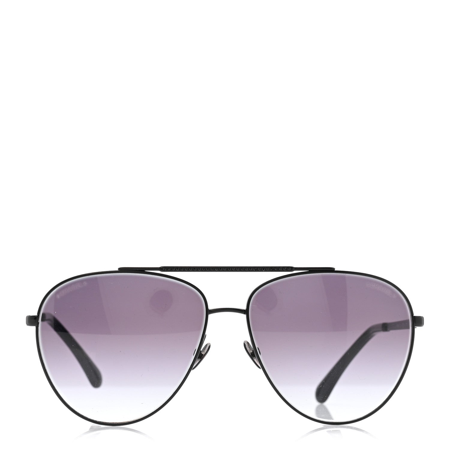 Chanel Metal Aviator Sunglasses 4279-B Black 2 of 10