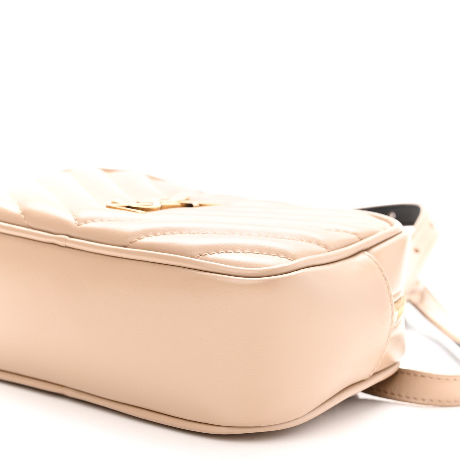 Saint Laurent Calfskin Matelasse Monogram Lou Belt Bag Dark Beige 9 of 9